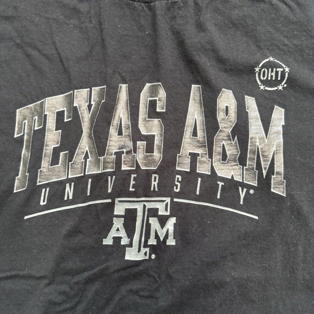 Fanatics Men's Black Texas A&M University Aggies‎ Flag Black T-Shirt Size XL - Picture 2 of 5